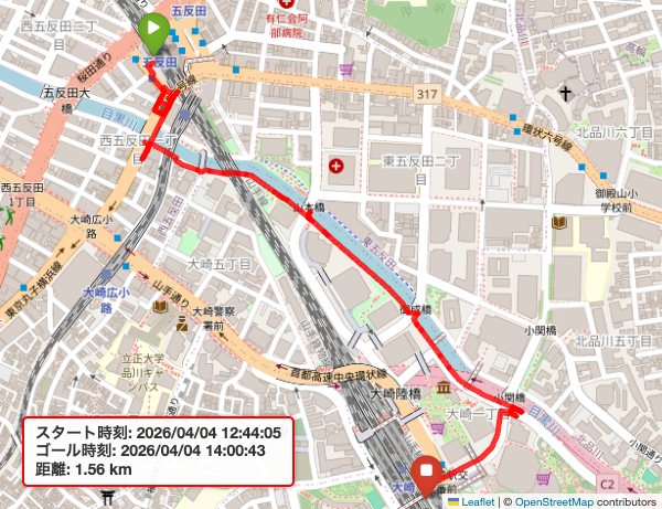 2026年04月04日の散歩記録