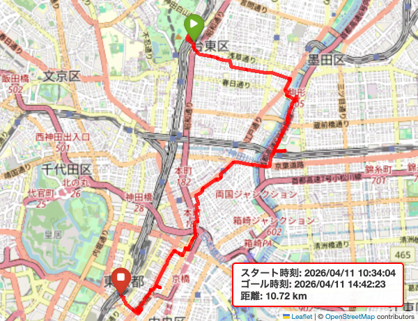 2026年04月11日の散歩記録
