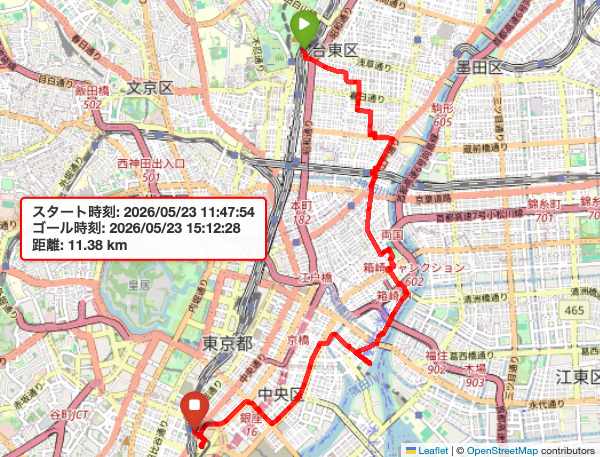 2026年05月23日の散歩記録